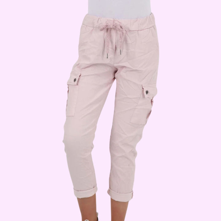 Italian Drawstring Waistband Magic Cargo Trouser