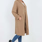 Italian Front Button Fastening Longline Cotton Cardigan