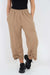 Italian Drawstring Hem Cotton Trousers With Side Pockets