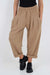 Italian Pleated Cotton Trousers With Side Pockets