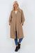 Italian Front Button Fastening Longline Cotton Cardigan