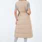 Italian Belted Hooded Long Gilet