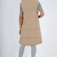 Italian Padded Pockets Hooded Long Gilet