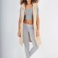 Italian Padded Pockets Hooded Zip up Long Gilet