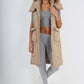 Italian Padded Pockets Hooded Long Gilet