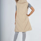 Italian Padded Pockets Hooded Zip up Long Gilet
