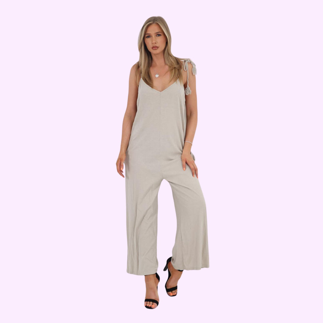 Italian Shoulder Strap Jumpsuits