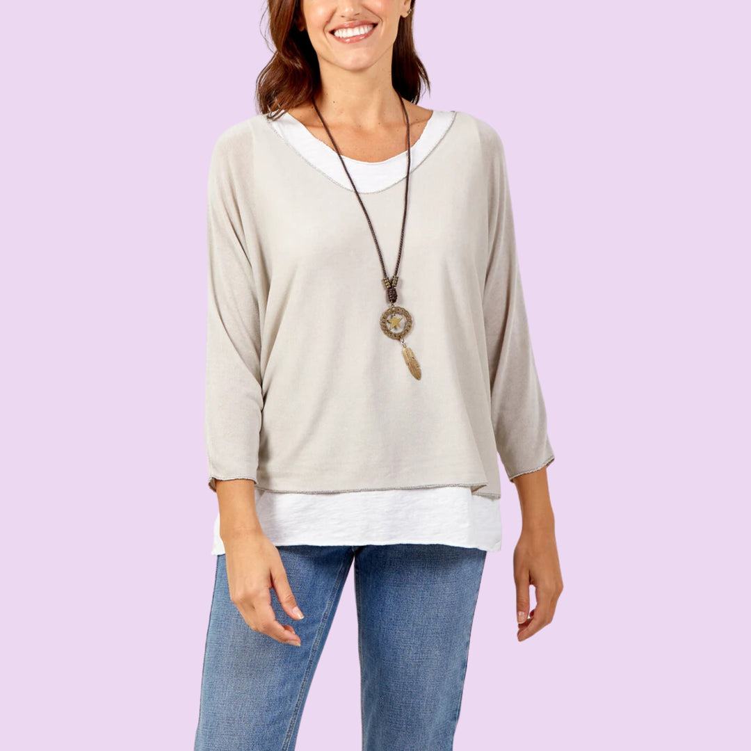 Necklace Double Layer Top