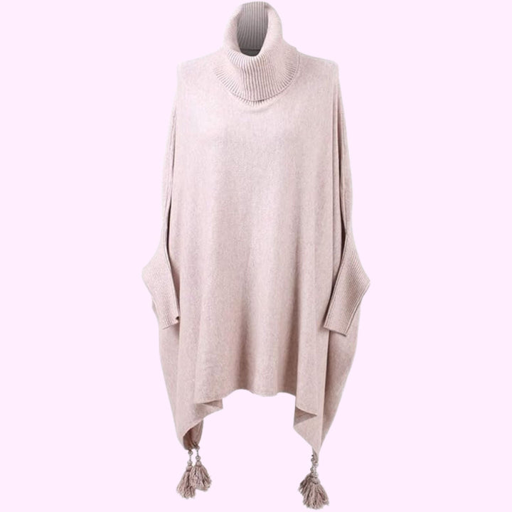 Italian Plain Cowl Neck Poncho