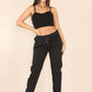 Italian Glitter Drawstring Waistband Magic Pants