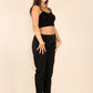 Italian Glitter Drawstring Waistband Magic Pants
