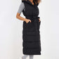 Italian Belted Hooded Long Gilet