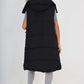 Italian Padded Pockets Hooded Long Gilet