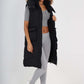 Italian Padded Pockets Hooded Long Gilet