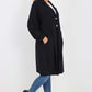 Italian Front Button Fastening Longline Cotton Cardigan