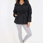 Italian Belted Hooded Jacket Coat