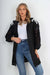 Italian Lace Sleeve Hooded Long Cardigan