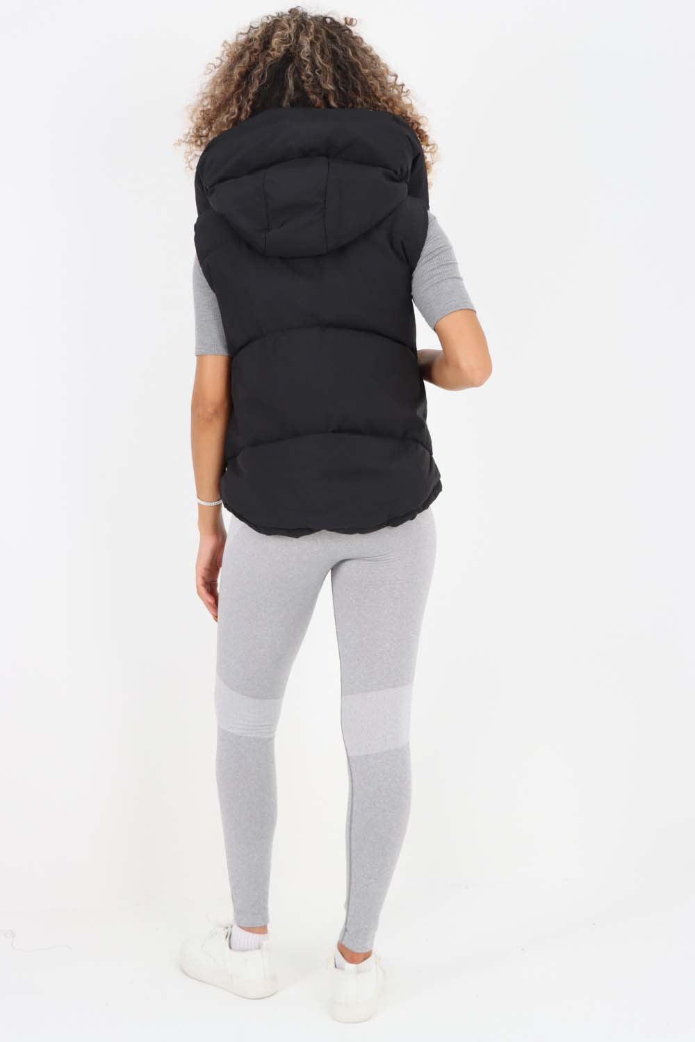 Italian Padded Pockets Hooded Gilet