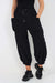 Italian Drawstring Cotton Harem Trousers With Side Pockets