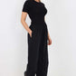 Italian Drawstring Hem Cotton Trousers With Side Pockets