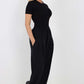 Italian Pleated Cotton Trousers With Side Pockets