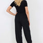 Italian Ruched Hem Cotton Trousers With Side Pockets