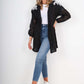 Italian Lace Sleeve Hooded Long Cardigan