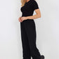 Italian Drawstring Hem Cotton Trousers With Side Pockets
