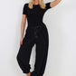 Italian Drawstring Cotton Harem Trousers With Side Pockets