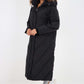 Italian Quilted Hooded Long Jacket Coat