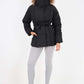 Italian Belted Hooded Jacket Coat