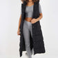 Italian Belted Hooded Long Gilet