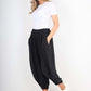 Italian Plain Linen Hareem Pants