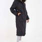 Italian Quilted Hooded Long Jacket Coat