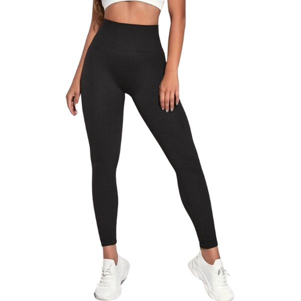 High Waist Ribbed Gym Legging