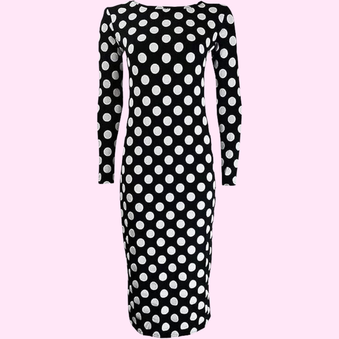 Long Sleeve Bodycon Midi Dress