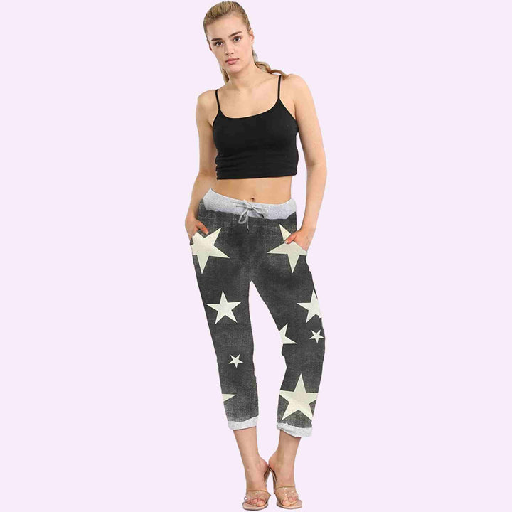 Star Print Trousers