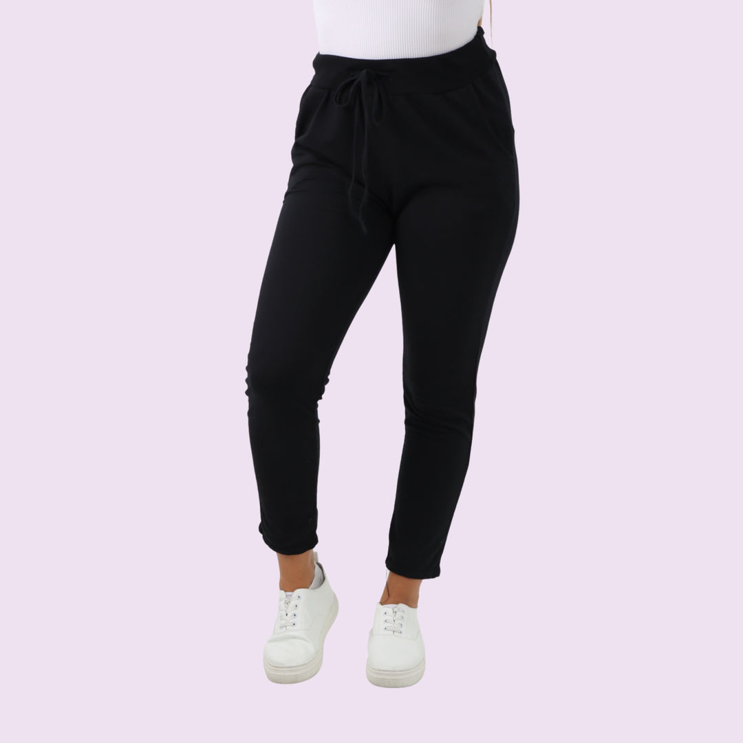 Plain Drawstring Magic Joggers