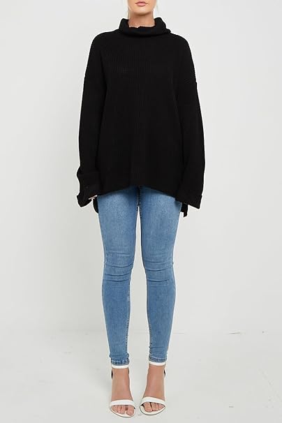 Oversized Ribbed Knitted Sweater