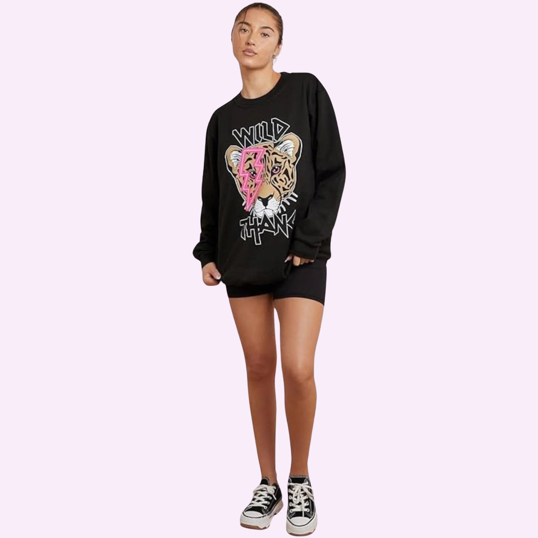 Wild Thang Tiger Print Sweatshirt