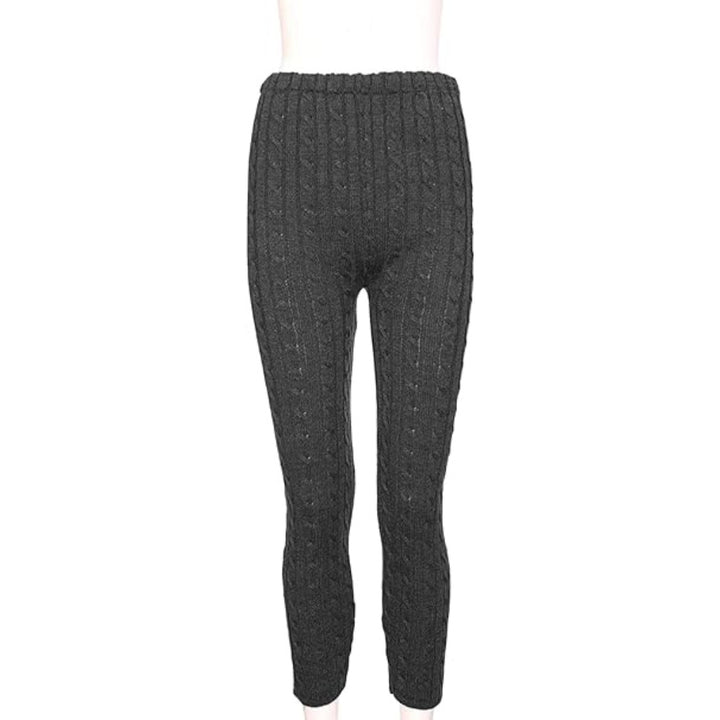 Chunky Cable Knitted Leggings