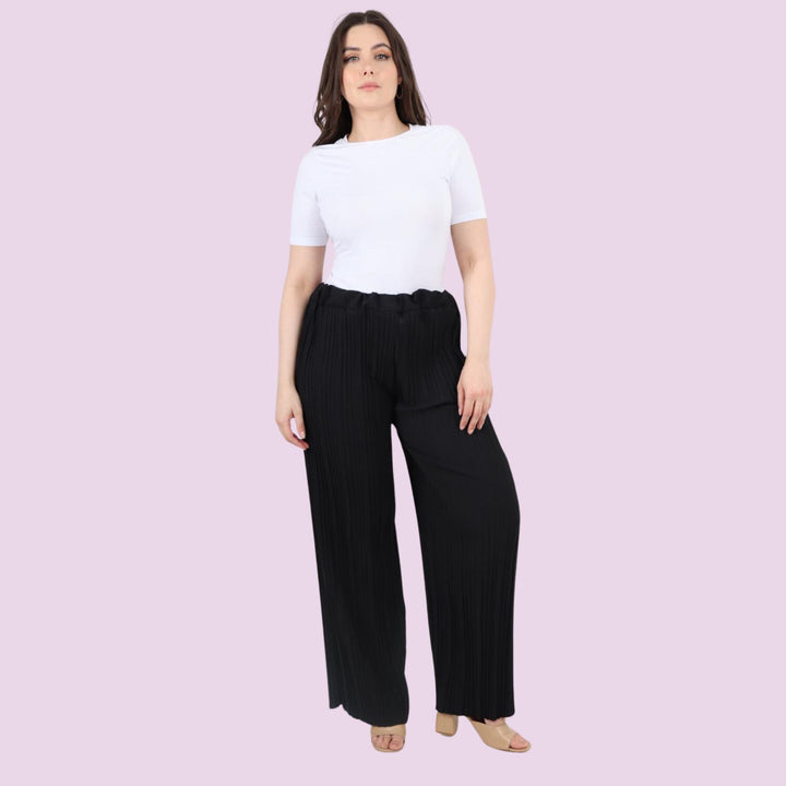 Pleated Elasticated Waist Trouser