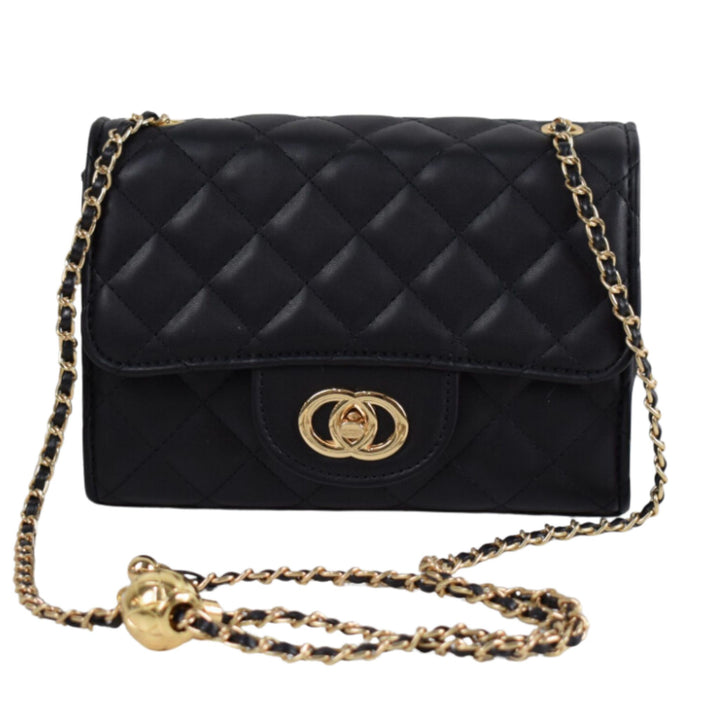 Quilted New Style Crossbody Bag Adjustable Ball Strap