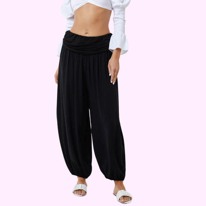 HAREM JERSEY WAISTBAND TROUSERS