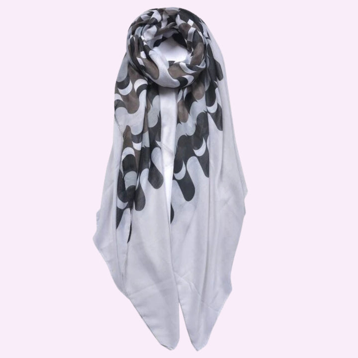 Wave Patten Print Scarf