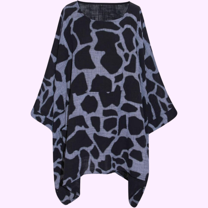 Italian Animal Print Tunic Top