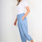 Italian Plain Linen Hareem Pants