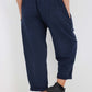 Italian Pleated Cotton Trousers With Side Pockets