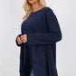 Italian Diagonal Pockets Cotton Tunic Top