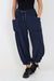 Italian Drawstring Cotton Harem Trousers With Side Pockets